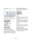 Page 8484
Tutorial 9: Media management
3.Show the Scope section.
The Scope section allows you to view and play back files selected in the 
Viewer section.
4.Show the Tag Editor section (Cubase only).
When a file is selected in the Viewer section, you can view and/or assign 
tags to the file to make organizing and searching for the file easier.
Scanning with the browser
When you open the MediaBay, the Loop Browser or the 
Sound Browser, a scan for the media files is performed. 
Specify which folders or...