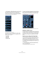 Page 159159
Control Room (Cubase only)
In the Inspector, a Studio Sends tab can be found. This 
will display all Studio Sends for the selected track.
Please note that not all Inspector sections are available by default. To 
show/hide a section, right-click on an Inspector section and activate/
deactivate the desired option on the context menu.
The Studio Sends tab in the Inspector
Each Studio can have a unique name in order to help 
identify what it is being used for. For example, the four 
Studios could be...