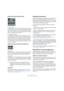 Page 202202
Surround sound  (Cubase only)
Additional parameters (Standard mode)
Center Level.
This determines how center source signals should be reproduced by the 
front speakers. With a value of 100 %, the center speaker will provide the 
center source. With a value of 0 %, the center source will be provided by 
the ghost image created by the left and right speakers. Other values will 
produce a mix between these two methods.
Divergence Controls.
The three divergence controls determine the attenuation curves...