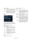 Page 1313
The included effect plug-ins
Gate
Gating, or noise gating, silences audio signals below a 
certain set threshold level. As soon as the signal level ex-
ceeds the set threshold, the gate opens to let the signal 
through. 
The available parameters are as follows:
Live mode 
(On/Off)When activated, Live mode disengages the look ahead fea-
ture of Expander. Look ahead does produce more accurate 
processing but will add a certain amount of latency as a 
trade-off. When Live mode is activated, there is no...