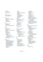 Page 7272
Stichwortverzeichnis
Musik-Modus
Pool47
Sample-Editor47
N
Nulldurchgänge finden
Sample-Editor47
P
Pattern-Bänke
Vorschau in der MediaBay30
Pegelskala
50%-Linie40
Sample-Editor40
Q
QT (Videoformat)60
Quantisierung
Grooves aus Audiomaterial56
R
Raster
Sample-Editor47
Rasterpunkt
Einstellung im Sample-Editor42
Regionen
Bearbeiten45
Beschreibung45
Entfernen45
Erzeugen45
Erzeugen anhand von 
Hitpoints45, 57
Exportieren als Audiodateien46
Wiedergabe45
S
Sample-Editor
Audio-Clip-Informationen38...