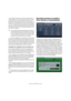 Page 1212
Travailler avec les nouvelles fonctions
•Pour utiliser des lettres, vous pouvez procéder de la 
même manière, si ce n’est qu’au lieu de saisir un numéro, 
vous devez saisir une lettre majuscule à la fin du nom.
Par exemple, si vous souhaitez nommer vos trois voies d’effets “FX A, FX 
B et FX C”, il vous suffit de sélectionner toutes les voies et d’attribuer le 
nom “FX
 A” à la première. Toutes les autres voies sont automatiquement 
renommées. La dernière lettre pouvant être utilisée est le Z. Si vous...