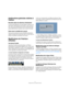 Page 1010
Travailler avec les nouvelles fonctions
Améliorations générales relatives à 
l’édition
Nouvelle option de sélection d’événement
Le sous-menu Sélection du menu Édition contient la nou-
velle option “Événements sous Curseur”. Avec cette op-
tion, vous pouvez sélectionner tous les événements des 
pistes sélectionnées “touchés” par le curseur de projet.
Zoom avec la molette de la souris
Vous pouvez maintenant presser [Ctrl]/[Commande] et 
utiliser la molette de la souris pour faire un zoom avant ou...