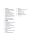 Page 44
5Introduzione
6Benvenuti!
7Lavorare con le nuove funzioni
8La finestra di dialogo Assistente del Progetto
9Salvare i modelli
9La rotellina Jog/Scrub
9Miglioramenti generali dell’editing
10Miglioramenti nell’interfaccia utente
10Funzionalità di editing migliorate nella finestra 
Connessioni VST
12Nuove funzioni e miglioramenti relativi 
all’automazione
15Miglioramenti nella finestra di dialogo Imposta 
Sincronizzazione Progetto
15Miglioramenti nella funzione Esporta Mixdown 
Audio
16Inversione del...