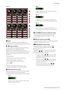 Page 31CMC-QC Editor
CMC Series Manual de Operaciones
31
Figura 8
 Mando
Es solo de visualización. El brillo del LED varía en 
función del valor de ajuste actual del cambio de control.
 –  Cuadro de edición
Permite confirmar o editar los ajustes del parámetro 
de cambio de control asignado al mando.
Siempre hay un parámetro asignado a todos los 
mandos. Use uno de los medios siguientes para editar 
cada parámetro después de hacer clic en el cuadro 
de edición.
•Rueda del ratón
•Teclas del cursor del teclado...