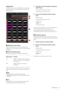 Page 3CMC-PD Editor3
[4VELOCITY]
This allows you to confirm/edit MIDI note numbers and 
velocity values which are assigned to the pads of the 
4Velocity mode.
 [BANK] (Bank Select button)
Click the bank number to select a desired bank for 
editing ([1] – [8]). The bank number currently selected is 
highlighted.
 [EASY SETUP] (Easy Setup)
Switches the assignment method of velocity value.
When switching from [OFF] to [ON], each horizontal row 
value is set to the same velocity value as the leftmost 
pad.
NOTE...