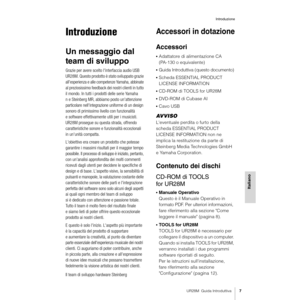 Page 7UR28M  Guida Introduttiva7
Introduzione
Italiano
Introduzione
Un messaggio dal 
team di sviluppo
Grazie per avere scelto l'interfaccia audio USB 
UR28M. Questo prodotto è stato sviluppato grazie 
all'esperienza e alle competenze Yamaha, abbinate 
al preziosissimo feedback dei nostri clienti in tutto 
il mondo. In tutti i prodotti delle serie Yamaha 
n e Steinberg MR, abbiamo posto un'attenzione 
particolare nell'integrazione uniforme di un design 
sonoro di primissimo livello con...