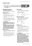 Page 5Controlli del pannello e terminali (dettagli)
UR824  Manuale Operativo5
Pannello frontale
MIC/LINE/HI-Z (tipo XLR/phone, 
bilanciato/non bilanciato)
Per collegare un microfono, uno strumento 
digitale, una chitarra elettrica o un basso elettrico.
 Interruttore HI-Z
Attiva ( 0) e disattiva ( /) la funzione HI-Z 
di MIC/LINE/HI-Z.
Attivare questo interruttore se si collegano 
direttamente a MIC/LINE/HI-Z strumenti ad alta 
impedenza, come una chitarra elettrica o un 
basso elettrico.
Se si attiva questo...