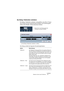 Page 53NUENDO
Arbeiten mit den neuen Funktionen  53
Der Dialog »Taktstruktur verändern«
Der Dialog »Taktstruktur verändern« wird geöffnet, wenn Sie im Tempo-
spur-Fenster auf den entsprechenden Schalter in der Werkzeugzeile 
(neben dem Schalter »Tempo berechnen«) klicken.
Der Dialog enthält die folgenden Einstellmöglichkeiten:
Option Beschreibung
Taktbereich Die Taktbereich-Anzeige gibt Ihnen eine grafische Übersicht 
über die Position des Taktbereichs innerhalb des Projekts und 
seine Länge. Ändern Sie die...