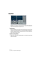 Page 42NUENDO
1 – 42 Die mitgelieferten Effekt-PlugIns
StepFilter
StepFilter ist ein Pattern-gesteuertes Filter, mit dem Sie rhythmische, 
pulsierende Filtereffekte erzeugen können. 
Funktionsweise
Mit dem StepFilter können Sie für die Cutoff-Frequenz und die Filter-
resonanz je einen Filter-Pattern aus 16 nacheinander durchlaufenen 
Schritten (Steps) einstellen. Die Pattern können mit dem Sequenzer-
tempo synchronisiert werden.
Einstellen von Step-Werten
•Klicken Sie in die Pattern-Darstellungen, um die Werte...