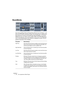 Page 84NUENDO
1 – 84 Die mitgelieferten Effekt-PlugIns
RoomWorks
Das leistungsfähige Reverb-PlugIn RoomWorks kann für Stereo- und 
Surround-Formate verwendet werden. Es erzeugt einen realistischen 
Raumeindruck und die verschiedensten Reverb-Effekte, von kurzen 
Reflexionen bis zum Hall in einer großen Höhle. Die CPU-Belastung 
kann an die Bedingungen Ihres Systems angepasst werden. Die fol-
genden Parameter sind verfügbar:
Parameter Beschreibung
High FreqHier können Sie die Frequenz einstellen, ab der das...