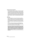 Page 98NUENDO
1 – 98 Die mitgelieferten Effekt-PlugIns
Umschalten zwischen Parametersets
Mit Hilfe der Schalter »Memory«, »Toggle« und »Clear« kann zwischen 
zwei verschiedenen Downmix-Parametersets zum direkten Vergleich 
umgeschaltet werden. Mit dem Memory-Schalter werden alle aktuellen 
Parameter in den temporären Parameterspeicher geschrieben (der mit 
dem Clear-Schalter gelöscht werden kann). Mit dem Toggle-Schalter 
können Sie zwischen dem gespeicherten und dem (veränderten) aktu-
ellen Parameterset...