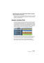 Page 193NUENDO
Ordnerspuren 7 – 193
Anwenden der Solo- oder der Stummschalten-Funktion auf einzelne 
Spuren innerhalb einer Ordnerspur
Blenden Sie dazu den gesamten Inhalt der Ordnerspur ein und schal-
ten Sie für die gewünschten Spuren die Solo- bzw. Stummschalten-
Schalter in der Spurliste ein.
Arbeiten mit Ordner-Parts
In Ordner-Parts werden die Events und Parts der Spuren innerhalb 
des Ordners grafisch dargestellt. Ordner-Parts zeigen die Position 
und die Länge der Events und Parts an und geben darüber...