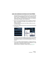 Page 299NUENDO
Audioeffekte 11 – 299
Leiten eines Audiokanals oder Busses durch Insert-Effekte
Die Einstellungen für die Insert-Effekte können Sie in der Großansicht 
des Mixers, im Kanaleinstellungen-Fenster oder im Inspector (nur für 
Audio-, Gruppen- und Effektkanalspuren) vornehmen. Die folgenden 
Abbildungen zeigen das Kanaleinstellungen-Fenster. Die Vorgehens-
weise ist jedoch dieselbe in allen drei Bereichen:
1.Öffnen Sie das Kanaleinstellungen-Fenster, den Bereich »Insert-Ef-
fekte« in der Großansicht...