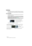 Page 36NUENDO
3 – 36 Wiedergabe und das Transportfeld
Einleitung
In diesem Kapitel werden die verschiedenen Verfahren zum Steuern 
der Wiedergabe und der Transportfunktionen in Nuendo beschrieben.
Das Transportfeld
Im Folgenden finden Sie eine kurze Beschreibung der einzelnen Ele-
mente des Transportfelds.
•Sie haben die Möglichkeit, das Transportfeld nach Ihren Vorstellungen 
einzurichten, indem Sie die Anordnung der Elemente ändern und nicht 
benötigte Elemente ausblenden (siehe Seite 751).
Die folgenden...