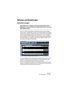 Page 467NUENDO
Der Sample-Editor 16 – 467
Optionen und Einstellungen
Audio-Event anzeigen
Diese Option ist nur verfügbar, wenn Sie den Sample-Editor durch 
Doppelklick auf ein Audio-Event im Projekt-Fenster oder im Audio-Part-
Editor geöffnet haben.
Wenn im Quick-Kontextmenü im Elemente-Untermenü die Option 
»Audio-Event« ausgewählt ist (oder in der Werkzeugzeile der Schalter 
»Audio-Event anzeigen« eingeschaltet ist), wird der dem bearbeiteten 
Event entsprechende Bereich in der Wellenform- und in der Über-...