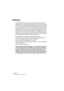 Page 506NUENDO
19 – 506 Hitpoints und Slices
Einleitung
Die Hitpoint-Berechnung ist eine besondere Funktion, die Ihnen im 
Sample-Editor zur Verfügung steht. Mit dieser Funktion können Sie au-
tomatisch die Transienten (Signalspitzenpegel im Einschwingbereich) 
in einer Audiodatei auffinden und eine Art Markierungspunkt, einen so 
genannten Hitpoint, an jedem Transienten hinzufügen. Mit Hilfe dieser 
Hitpoints können Sie dann »Slices« erstellen, wobei jedes Slice idea-
lerweise einem Sound bzw. einem »Beat«...