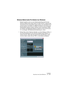 Page 625NUENDO
Exportieren eines Audio-Mixdowns 24 – 625
Windows-Media-Audio-Pro-Dateien (nur Windows)
Hierbei handelt es sich um eine Weiterentwicklung des Formats 
Windows Media Audio (siehe oben) von Microsoft Inc. Aufgrund der 
Verwendung hoch entwickelter Audio-Codecs und verlustfreier Kom-
primierung kann die Größe von WMA-Pro-Dateien ohne Verlust der 
Audioqualität reduziert werden. Darüber hinaus unterstützen WMA-
Pro-Dateien die Möglichkeit Mixdown-Dateien im Surround-Format 
5.1 zu erzeugen. Die...