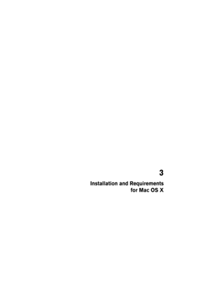 Page 273
Installation and Requirements
for Mac OS X 