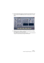 Page 179NUENDOTutorial 6: Using VST Instruments 13 – 179
4.Click the Open Device button in the Inspector (to the left of the “chn:” 
pop-up menu) for the MIDI Strings track, to bring up the a1 control 
panel.
5.While the music is playing, try adjusting the parameters by clicking 
and dragging the controls in the panel.
The a1 is laid out much like a traditional analog synthesizer. You may for example want 
to adjust the Cutoff and Resonance settings in the Filter section.  