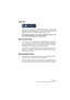 Page 203NUENDO
Fades, crossfades and envelopes 9 – 203
Autoscroll
If this option is activated, the crossfade display will be scrolled during 
playback, so that the play position cursor is always visible. This works 
just like Autoscroll in the Project window (see page 155).
• Note that this only applies if you use the Transport play controls – not if 
you use the Play controls in the Crossfade dialog.
Zoom and Auto Zoom
If you have scrolled or zoomed the crossfade display horizontally (see 
page 198), you can...