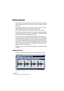 Page 460NUENDO
19 – 460 Working with hitpoints and slices
Editing hitpoints
In this section, we go back a bit and look at what can be done with hit-
points in the Sample Editor. There are two ways to invoke the hitpoint 
calculation:
• Select Calculate Hitpoints from the Hitpoints submenu on the Audio menu.
• Select the Hitpoint Edit tool from the toolbar or Quick menu.
The last method will calculate hitpoints if they haven’t already been calculated.
As outlined in the previous section, this makes the program...