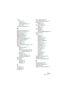 Page 319NUENDO
Index 319
Lyrics
About
 224
In Voices
 227
Inserting Manually
 224
Verse
 226
Lyrics from Clipboard
 227
M
Make Chord Symbols 212
Marker Track to Form
 244
Melisma Lines
 219
Merge All Staves
 119
MIDI Input Button
 80
MIDI Meaning
 295
Modern Time Signature
 248
Mouse Position Box
 65
Move All Bars
 270
Move Bars
 270
Move Staves
 270
Move to Next/Prev. Page
 21, 266
Moving
Between Voices
 111
Notes
 73
Objects graphically using the 
computer keyboard
 147
Staves
 264
Symbols
 186
Using Bar...