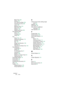 Page 322NUENDO
322 Index
Block Text 228
Editing
 220
Font, Size and Style
 220
Importing from file
 228
Lyrics
 224
Melisma Lines
 219
Page Text
 229
Regular
 223
Replacing Words
 233
Text Attribute Sets
About
 222
Creating
 222
Using
 222
Ties
About
 68, 144
Adding As Symbols
 173
Direction
 132
Flat
 146
Shape and Direction
 193
Splitting
 83
Using the Cut Notes Tool
 145
Time Signature
Composite
 31
Editing
 88
For Grouping only
 31
Inserting
 87
Modern
 248
Relation to Tempo Track
 32
Setting Initial
 30...