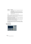 Page 60NUENDO
1 – 60 Les Plug-ins d’effets inclus
Vous pouvez également modifier les valeurs des paramètres dans l’af-
fichage graphique, en procédant comme suit :
•Pour régler la valeur du paramètre Rate, cliquez sur la forme d’onde puis faites 
glisser vers la gauche ou vers la droite.
•Pour régler la valeur du paramètre Depth, il suffit de cliquer sur la forme d’onde 
puis de faire glisser vers le haut ou vers le bas.
Autrement dit, vous pouvez régler à votre guise, simultanément, les valeurs des para-...