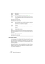 Page 130HALion9 – 130 Édition dans la page Sound (Son)
•Si le bouton “T” est activé, les valeurs de note correspondent à des 
valeurs de triolet.
•Le facteur de zoom sera automatiquement ajusté à la valeur de note 
choisie.
Plus la valeur de note est courte, plus il y aura de zoom arrière sur l’enveloppe afin de 
l’adapter à une résolution plus élevée (et inversement).
Loop (Boucle)
Lorsque la fonction Loop est activée, elle affecte la phase de Decay 
de l’enveloppe.
Lorsque l’enveloppe atteint la phase de...