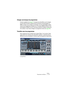 Page 29HALionPrésentation de HALion 4 – 29
Charger une banque de programmes
Comme expliqué à la page 27, lorsque les échantillons sont chargés, 
en fait seule la portion initiale de leurs données est préchargée en 
RAM. Lorsque vous chargez une banque, tous les échantillons appar-
tenant aux programmes assignés aux 16 canaux MIDI de HALion sont 
préchargés en RAM. Si vous n’avez pas l’intention d’utiliser certains de 
ces canaux, il vaut mieux charger un programme vide (voir page 63).
Travailler avec les...