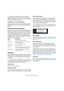 Page 213213
Globale Funktionen und Einstellungen
ÖDie Balance-Einstellung wirkt sich immer auf alle 
PlugIn-Instanzen aus. Sie wird nicht mit dem Projekt ge
-
speichert. Diese Einstellung muss nur einmal für das Com-
putersystem vorgenommen werden.
»Used Memory« und »Available Memory«
Diese Anzeigen informieren Sie über die Speicherlast in 
MB entsprechend der aktuellen Einstellung des Balance-
Reglers.
Der Bereich »Performance Meter«
Im Bereich »Performance Meter« werden Informationen zur 
Performance...