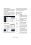 Page 227227
Samples importieren und exportieren
Samples importieren
HALion bietet Ihnen praktische Funktionen zum Importieren 
und automatischen Zuweisen von Samples. Sie können 
festlegen, wie die Samples zugewiesen und Mapping-
Informationen aus der Sample-Datei und dem Ordnerna
-
men extrahiert werden.
Zum Importieren von Samples in HALion öffnen Sie das 
Kontextmenü für den Program Tree und verwenden das 
Import-Untermenü. Im Dialog »Import Samples« können 
Sie die gewünschten Samples auswählen und Zuwei
-...