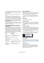 Page 398398
Fonctions et paramètres globaux
•Si votre disque dur ne transmet pas les données suffi-
samment rapidement, déplacez le curseur vers la droite en 
direction de RAM.
Les indicateurs de mémoire sont actualisés en consé-
quence.
ÖLe paramètre Balance s’applique à toutes les ins-
tances du plug-in. Il n’est pas enregistré dans le projet. 
Une fois que vous l’avez réglé par rapport à la puissance 
de votre ordinateur, vous n’avez plus besoin de le modifier.
Used Memory (mémoire utilisée) et Available...