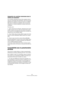 Page 404404
Fonctions et paramètres globaux
Assignation de contrôles instantanés dans la 
matrice de modulation
Les contrôles instantanés peuvent être assignés directe-
ment aux commandes des paramètres, mais vous pouvez 
également les assigner en tant que sources ou modifica
-
teurs dans la matrice de modulation. Ceci vous permet 
d’associer un contrôle instantané à d’autres sources de 
modulation.
Procédez ainsi :
1.Dans l’arborescence Program, sélectionnez les zones 
à éditer. Assurez-vous que les zones...