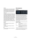 Page 491491
À propos des effets
Feedback
Ce paramètre détermine le niveau général de réinjection 
pour les delays gauche et droit. On parle de réinjection 
(feedback) parce que la sortie du delay est réinjectée 
dans son entrée. Selon le niveau défini, les échos sont 
plus ou moins fréquents. À 0
 %, vous n’entendez qu’un 
seul écho. À 100
 %, les échos se répètent à l’infini.
Feedback L/R
Ce paramètre n’est disponible qu’en mode Stereo. Il per-
met de décaler le niveau de réinjection du delay gauche ou 
droit...