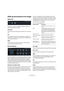 Page 501501
À propos des effets
Effets de panoramique et de routage
Stereo Pan
Cet effet vous permet de définir la position stéréo et le 
champ panoramique du signal.
Input Swap
Activez l’option Input Swap pour intervertir les canaux sté-
réo.
Pan
Ce paramètre vous permet de déterminer la position pa-
noramique du signal. Le panoramique peut s’appliquer aux 
sources mono et stéréo.
Width
Ce paramètre vous permet de régler le champ panora-
mique du signal, de stéréo à mono.
Surround Panner
Le Surround Panner vous...