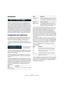 Page 530530
Utilisation de la version autonome de HALion
Introduction
Lorsque vous utilisez HALion en tant qu’application auto-
nome, vous avez accès à une section supplémentaire en 
haut du tableau de bord. Elle permet de définir des raccour
-
cis clavier, de configurer le routage des interfaces audio et 
MIDI, de régler le volume Master et d’accéder à l’aide-mé
-
moire MIDI intégré. Ce dernier vous permet d’enregistrer 
vos idées sans avoir à démarrer un séquenceur MIDI. Cette 
section permet également de lire...