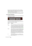 Page 278HALion Symphonic Orchestra
278
 Vous ne pouvez pas charger directement un fichier .hsb. HALion 
Symphonic Orchestra doit connaître l’endroit où se trouve le fichier 
.hsb sur votre disque dur, puis il affiche les programmes du fichier 
.hsb repéré dans la liste des programmes.
Voir page 285 pour une description de la fonction “Locate Content”. Le fait de sélec-
tionner un programme dans la liste le charge dans la case de programmes choisie.
Les 16 cases de programmes
Un programme est chargé dans une des...