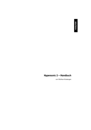 Page 97DEUTSCH
Hypersonic 2 – Handbuch
von Wolfram Knelangen 