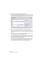 Page 212WAVELAB
9 – 212 Traitement off-line
Correction de Hauteur
La Correction de Hauteur permet de transposer (modifier la hauteur d’un 
son), avec ou sans modification de sa durée.
Transposition
Vous permet de quantifier le changement de hauteur en demi-tons et/ou 
en centièmes.
Localisation 
Fréquence +Localisation temps/fréquence avec prédominance de la fréquence. 
Un bon réglage pour la musique classique.
Localisation 
Fréquence ++ 
(mixages complexes)Localisation la plus élevée possible axée sur la...