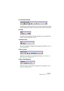 Page 59WAVELAB
Méthodes de base 5 – 59
Les Commandes Standard
Cette barre de contrôle fournit des raccourcis pour les éléments de menu 
les plus fréquemment utilisés, ainsi que pour des fonctions particulières.
Les Outils
Les outils servent à effectuer diverses opérations sur les données de la 
fenêtre, tels que sélectionner, lire, etc.
La palette des Vues
Elle sert à enregistrer et charger des Arrangements de fenêtres, voir “Les 
Vues” à la page 90.
Le Bloc de Lecture
Cette barre sert à diverses commandes de...
