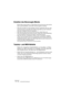 Page 794WAVELAB
32 – 794 Personnaliser
• Par contre, si vous avez un dossier principal contenant deux sous-dossiers ou plus 
et que vous ne souhaitez exclure que les plug-ins d’un seul des dossiers et qu’il y a 
un autre dossier ou sous-dossier portant le même nom que celui que vous désirez 
exclure, il vous faudra taper le chemin complet du sous-dossier à exclure (par ex. 
C:\plug-ins\delay).
Dans ce cas, le sous-dossier “Delay” dans le dossier “Old effects” sera exclu, mais le 
sous-dossier “Delay” dans le...