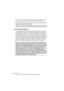 Page 26WaveLab Essential
3 – 26 Installieren der Software und Einrichten des Computers
Diese Option wurde eingebaut, um Probleme zu beheben, die bei bestimmten Syste-
men mit langsamen Laufwerken auftreten können. Beachten Sie Folgendes:
• Wenn Sie diese Option einschalten, sollten Sie im Einblendmenü »Blockgröße 
festlegen« keine hohen Werte einstellen!
• Nachdem Sie diese Option eingeschaltet haben, müssen Sie alle geöffneten 
Dateien schließen und erneut öffnen, damit die Einstellungen wirksam werden!
Latenz...