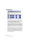 Page 264WaveLab Essential
14 – 264 Die Audiomontage
Fensterübersicht
Das Audiomontage-Fenster ist in zwei »Fensterflächen« unterteilt.
• In der unteren Fensterfläche – der Spuransicht – werden die Clips als 
mehrere aufeinander folgende Wellenformen angezeigt.
In der Spuransicht können Sie Clips durch Ziehen mit der Maus verschieben oder ihre 
Größe ändern, Lautstärke-Hüllkurven einstellen und Fades erzeugen usw.
• In der oberen Fensterhälfte wird der Inhalt einer von fünf Registerkarten 
(»Bearbeiten«,...