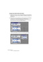 Page 66WaveLab Essential
6 – 66 Grundlegende Verfahren
Erzeugen eines zweiten Fensters durch Ziehen
1.Vergewissern Sie sich, dass im Vorgaben-Dialog auf der Darstellung-
Registerkarte die Option »Neues Fenster mit der Maus erzeugen« ein-
geschaltet ist.
2.Klicken Sie in einen leeren Bereich der WaveLab Essential-Oberfläche 
und ziehen Sie mit gedrückter Maustaste ein Rechteck auf.
Dieses Rechteck muss eine gewisse Mindestgröße haben. Wenn kein Fenster ent-
steht, versuchen Sie es erneut mit einem größeren...