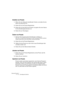 Page 78WaveLab Essential
6 – 78 Grundlegende Verfahren
Erstellen von Presets
1.Öffnen Sie den Dialog der betreffenden Funktion und stellen Sie die 
Werte wie gewünscht ein.
2.Klicken Sie auf die Presets-Registerkarte.
3.Klicken Sie auf das Feld für den Namen und geben Sie einen Namen 
für Ihre Einstellungskombination ein.
4.Klicken Sie auf »Hinzufügen«.
Ändern von Presets
1.Nehmen Sie die gewünschten Einstellungen im Dialog vor.
Wenn Sie nur ein paar kleine Änderungen an einem vorhandenen Preset vornehmen...