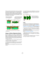 Page 114114
Marker
Wenn das gesamte Audiomaterial zwischen zwei beliebi-
gen Markern ausgewählt werden soll, doppelklicken Sie 
etwas rechts neben dem Marker, der sich am weitesten 
links befindet, halten Sie die [Umschalttaste] gedrückt und 
doppelklicken Sie etwas links neben dem Marker, der sich 
am weitesten rechts befindet. 
Ablegen auf Markern (Magnetische Marker)
Bei allen Vorgängen, die mit Ziehen und Ablegen (Drag & 
Drop) von Audiomaterial zu tun haben, können Sie einen 
Marker als Anfangspunkt für den...