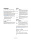 Page 2929
Grundlegende Verfahren
Die Statuszeile
Die Statuszeile wird normalerweise am unteren Bild-
schirmrand angezeigt. Im Vorgaben-Dialog auf der Umge-
bung-Registerkarte gibt es eine Option, mit der die 
Statuszeile ausgeblendet werden kann. 
Die Statuszeile enthält Informationen zum aktiven Fenster. 
Was genau angezeigt wird, hängt von der Art des aktiven 
Fensters ab. Bei Wave-Fenstern werden unter anderem 
verschiedene Angaben zur Datei angezeigt. (siehe “Die 
Statuszeile” auf Seite 37).
 Auf einige...