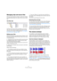 Page 117117
The Audio CD Montage
Managing clips and source files
There are some functions to help you check and manage 
the relationship between the clips and their source audio 
files:
The Files view
The Files view shows the files and folders on your hard 
disk, and can be used for importing audio files via drag 
and drop into the Audio CD Montage (see “By dragging 
from the Files view” on page 108).
Editing source files
Editing the Montage may require that you process or edit 
the actual audio files referenced...